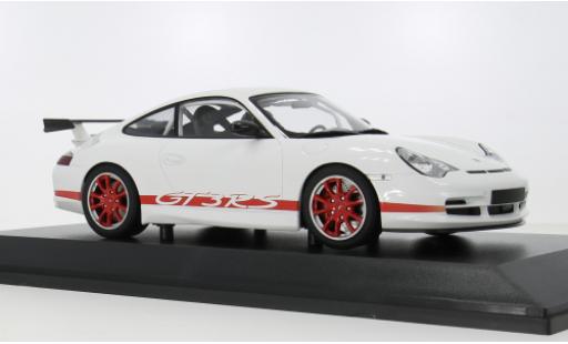 Diecast model cars Porsche 911 GT3 RS white/red 2002 1/18 Minichamps