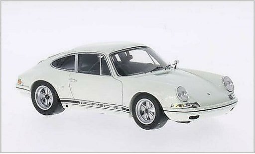 Porsche 911 R 1/43 Spark white/Dekor 1972 diecast model cars