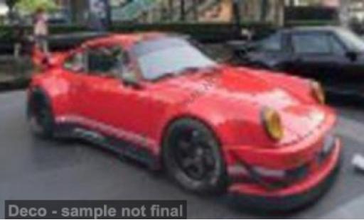 Diecast model cars Porsche 911 RWB Body Kit red 1/43 Solido