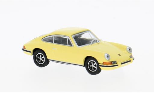 Diecast model cars Porsche 911 S S yellow 1972 1/87 Minichamps