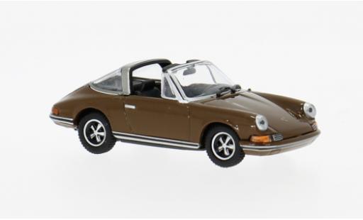 Diecast model cars Porsche 911 Targa brown 1972 1/87 Minichamps
