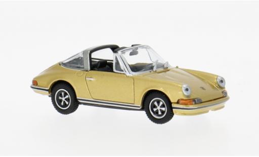 Diecast model cars Porsche 911 Targa gold 1972 1/87 Minichamps