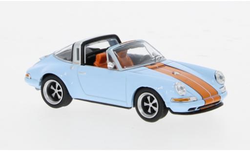 Diecast model cars Porsche 911 Targa Sing blue 1/64 Pop Race