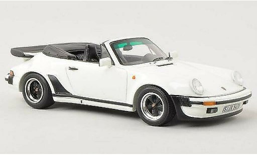 Porsche 911 Turbo 1/43 Spark 3.3 Convertible white 1989 diecast model cars