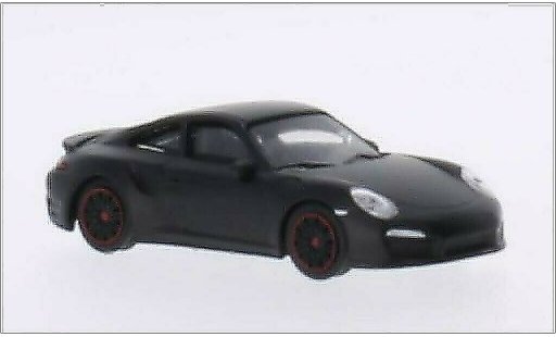 Porsche 911 Turbo 1/64 Schuco matt-black diecast model cars