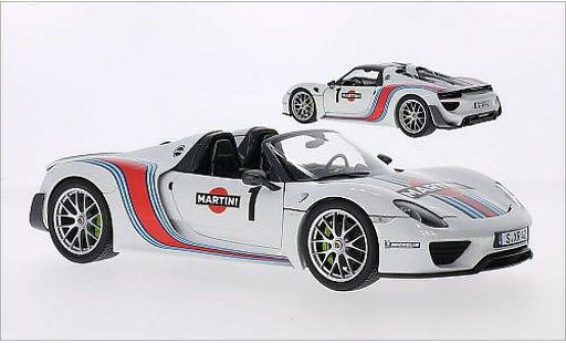 Porsche 918 Martini 1/18 Minichamps Spyder white/Dekor 2013 diecast model cars