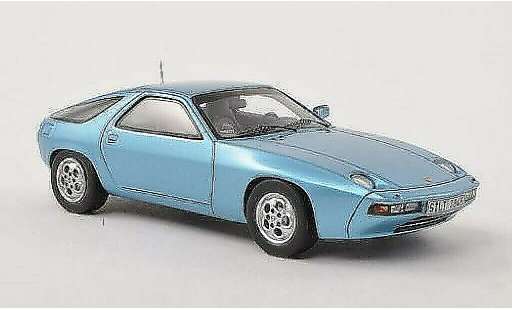 Porsche 928 Base 1/43 Spark blue 1977 diecast model cars