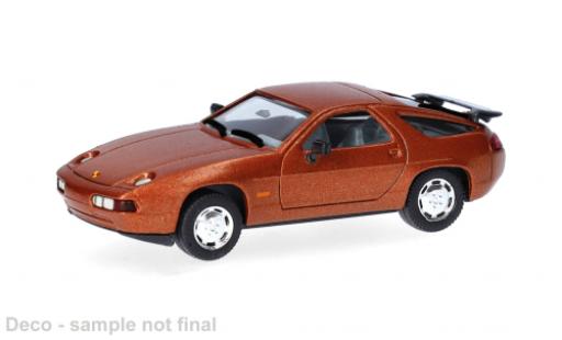 Diecast model cars Porsche 928 S S4 brown 1/87 Herpa