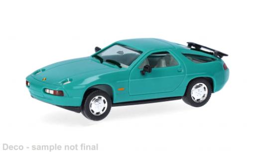 Diecast model cars Porsche 928 S S4 turquoise 1/87 Herpa