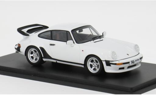 Diecast model cars Porsche 911 Turbo TAG white 1/43 Spark