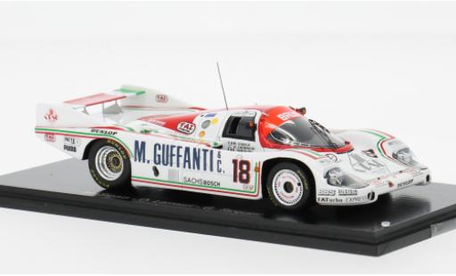 Diecast model cars Porsche 956 1985 24h Le Mans #18 M.Sigala/O.Larrauri 1/43 Spark