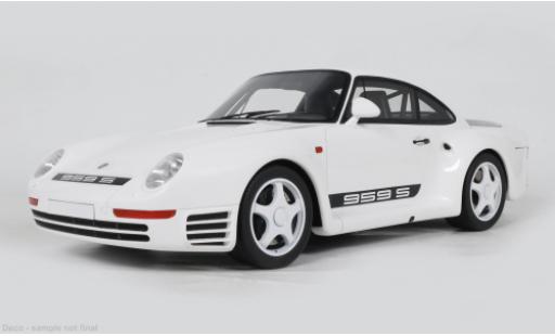 Diecast model cars Porsche 959 Base white 1987 1/12 GT Spirit