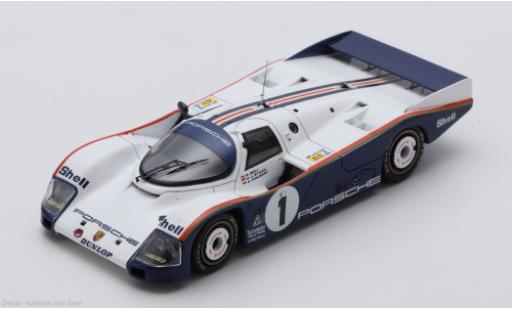 Diecast model cars Porsche 962 1986 C 2.6L Turbo 24h Le Mans #1 H-J.piece/D.Bell 1/43 Spark