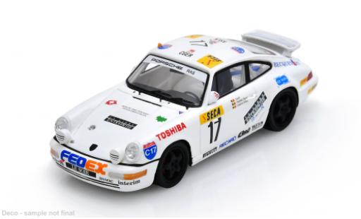 Diecast model cars Porsche 911 Carrera 2 24h Spa 1991 #17 H.Grohs/Davit 1/43 Spark