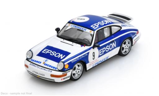Diecast model cars Porsche 911 Carrera Cup France 1991 #9 J-P.Malcher 1/43 Spark