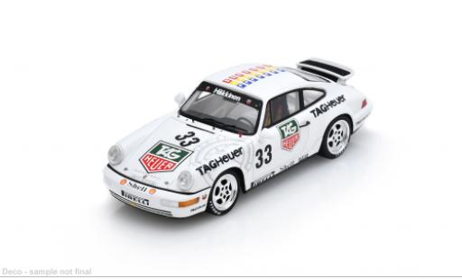 Diecast model cars Porsche 911 Base 964 Supercup Monaco 1 #33 M.H&Atilde;&curren;kkinen 1/43 Spark