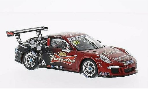 Porsche 911 GT3 Cup 1/43 Spark No.58 Budweiser PCCA 2014 diecast model cars