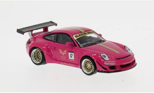 Diecast model cars Porsche 911 RWB *AVA pink 1/64 Pop Race