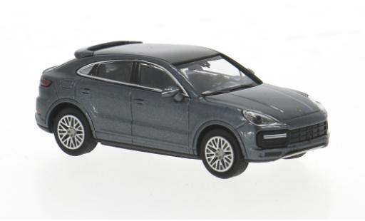 Diecast model cars Porsche Cayenne Coupe grey 1/87 Minichamps