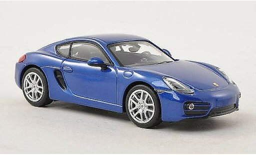 Porsche Cayman Base 1/43 Norev blue 2013 diecast model cars