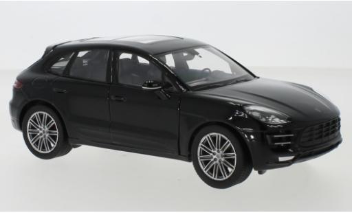 Diecast model cars Porsche Macan Turbo black 1/24 Welly