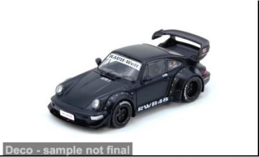 Diecast model cars Porsche 911 RWB black 1/64 INNO64