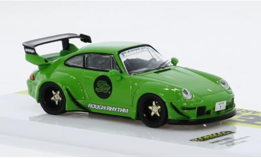 Diecast model cars Porsche 911 RWB green 1/64 Tarmac Works