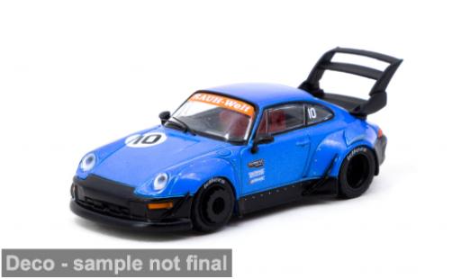 Diecast model cars Porsche 911 RWB ( 10th Anniversary) blue/black 1/64 Tarmac Works