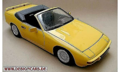 Porsche 924 Base 1/18 Minichamps cabriolet yellow diecast model cars
