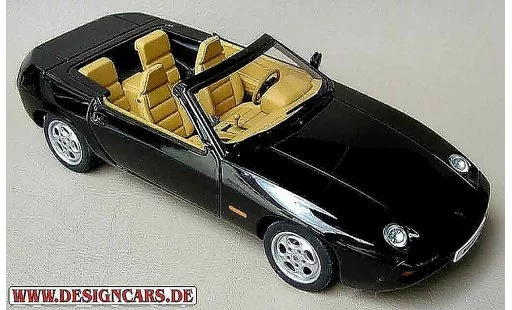 Porsche 928 Cabriolet 1/18 Autoart black diecast model cars