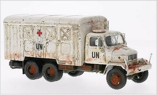 Praga V3S Base 1/43 Abrex white UN (Skrinovy vuz) diecast model cars