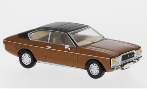Diecast model cars Ford Granada Coupe MK I metallic brown/matt-black 1974 1/87 Premium ClassiXXs