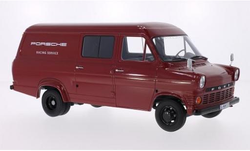 Diecast model cars Ford Transit Kastenwagen MKI van Porsche Racing Service 1965 1/18 Premium ClassiXXs