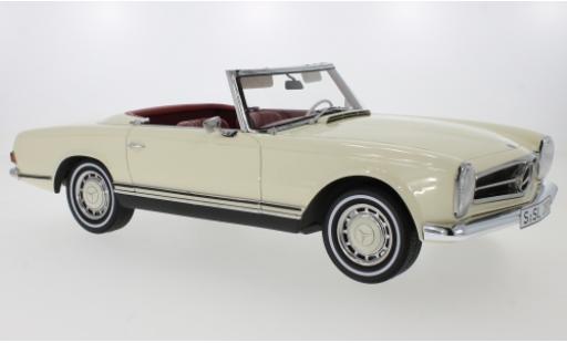 Diecast model cars Mercedes 280 Base SL (W113) beige/black Pagode 1968 1/12 Premium ClassiXXs