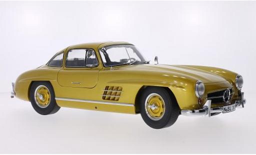 Diecast model cars Mercedes 300 Base SL (W198) gold 1/12 Premium ClassiXXs