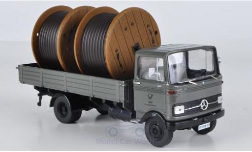 Diecast model cars Mercedes LP 608 Base grey DBP-Fernmeldedienst with 2 Kabeltrommeln 1/43 Premium ClassiXXs