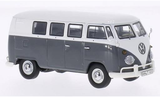 Diecast model cars Volkswagen T1 Base Bus grey/white 1/43 Premium ClassiXXs