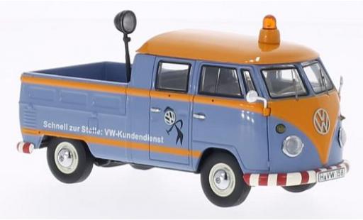 Diecast model cars Volkswagen T1 Base cabine double VW-Service clients 1/43 Premium ClassiXXs
