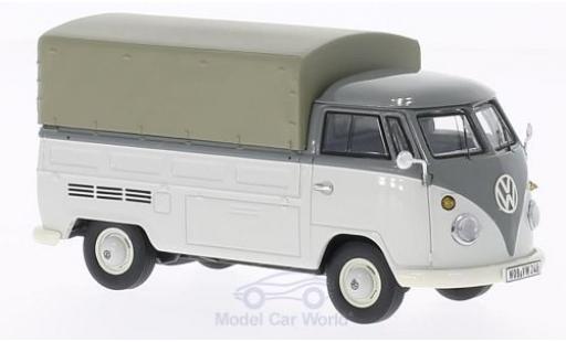 Diecast model cars Volkswagen T1 A flatbed grey with Plane 1/43 Premium ClassiXXs