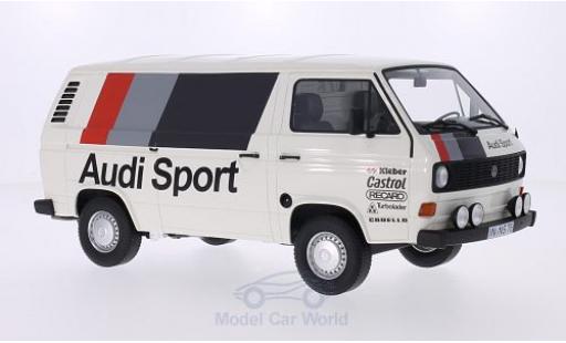 Diecast model cars Volkswagen T3 A van Audi Sport 1980 1/18 Premium ClassiXXs