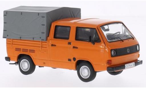 Diecast model cars Volkswagen T3 A Doka flatbed orange 1/43 Premium ClassiXXs