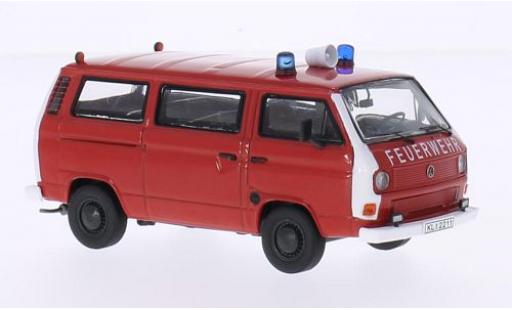 Diecast model cars Volkswagen T3 B Bus Fire brigade 1/43 Premium ClassiXXs