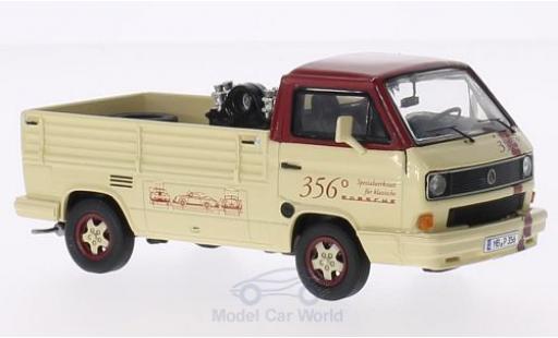 Diecast model cars Volkswagen T3 B flatbed 356 Spezialwerkstatt with Ladegut: Porsche-Motor 356 + 2 Reifen 1/43 Premium ClassiXXs