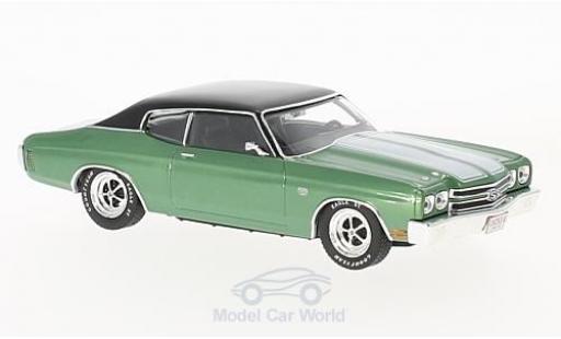 Diecast model cars Chevrolet Chevelle SS metallic green/black 1970 1/43 Premium X