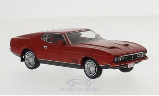 Diecast model cars Ford Mustang Mach 1 red 1/43 Premium X