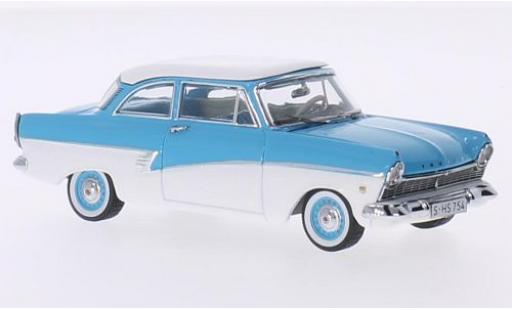 Diecast model cars Ford Taunus 17M blue/white 1957 1/43 Premium X