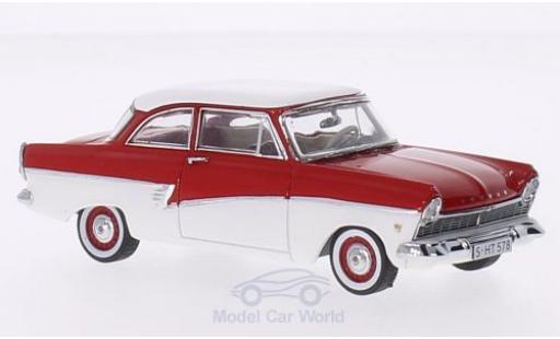 Diecast model cars Ford Taunus 17M red/white 1/43 Premium X