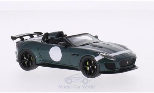Diecast model cars Jaguar F-Type Project 7 7 metallic green/Dekor 2014 Autosalon Paris 1/43 Premium X