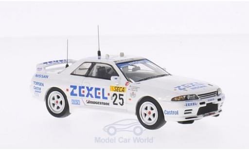 Diecast model cars Nissan Skyline R32 GTR RHD No.25 Zexel 24h Spa 1991 A.Olofsson/N.Hattori/D.Brabham 1/43 Premium X