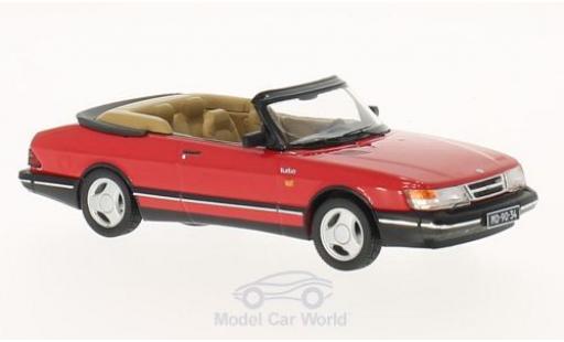 Diecast model cars Saab 900 Turbo Convertible red 1991 1/43 Premium X